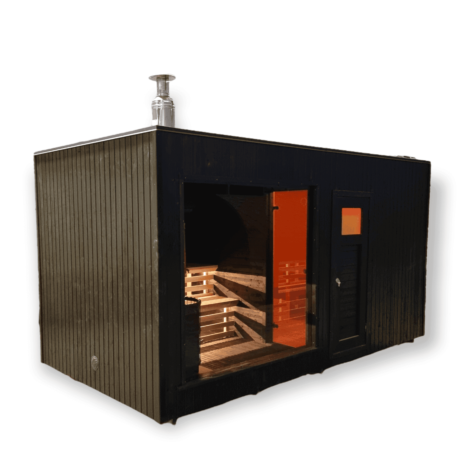 Black Square Modern Sauna