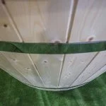 PP 1800 mm White thermowood C steps 7