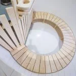 PP 1800 mm White thermowood C steps 7