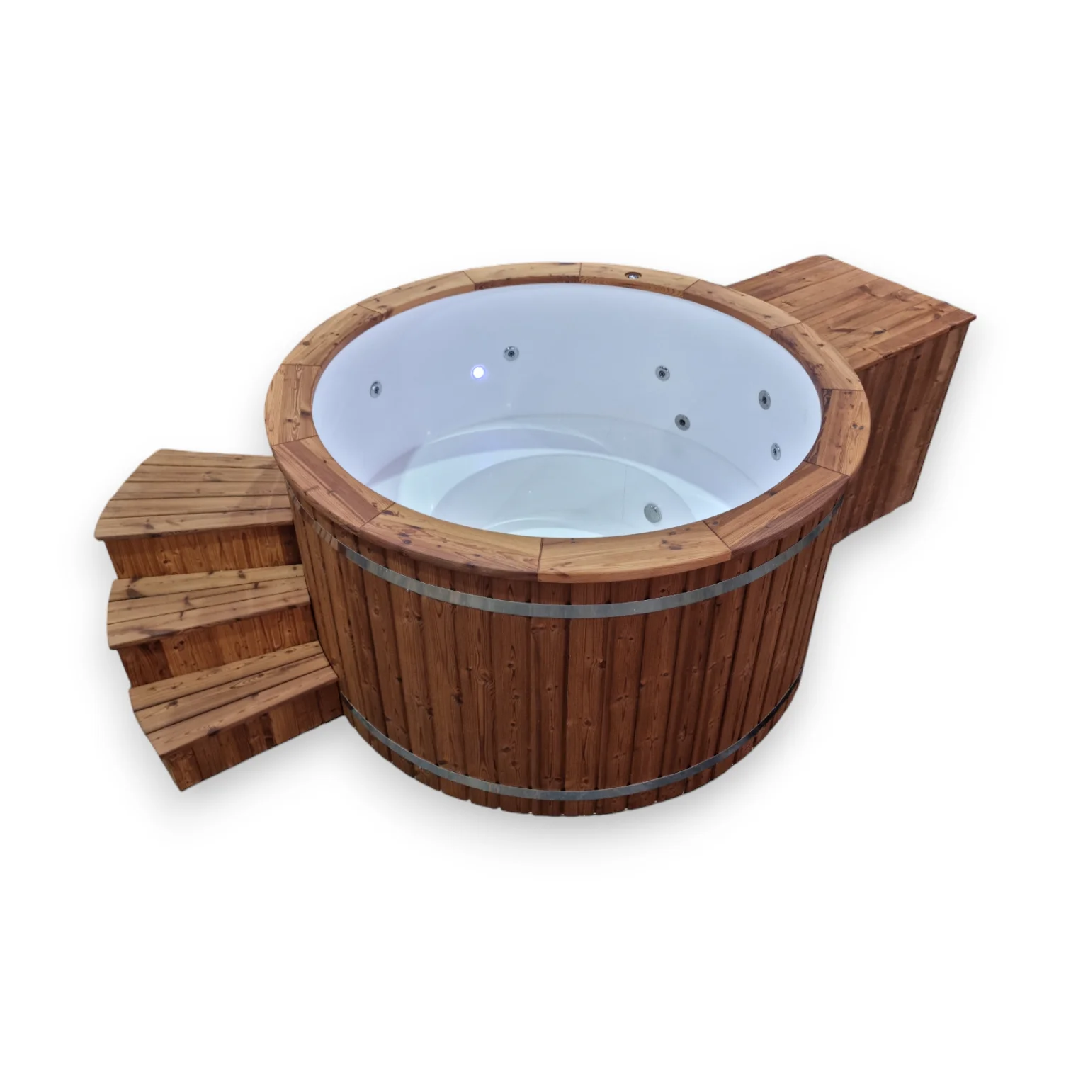 PP 1800 mm White thermowood C steps 1