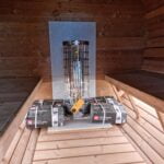 Barrel sauna thermowood 3m 100 prc panoramic window 2