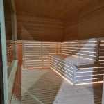 Modern sauna brown 4 m 1