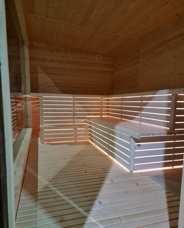 Modern sauna brown 4 m 6