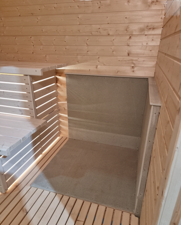 Modern sauna brown 4 m 7
